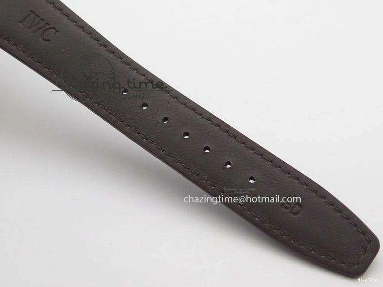 MIROTIME 0331 Portuguese Real PR IW500127 RG ZF 1:1 Best Edition Grey Red Dial On Brown Leather Strap A52010 V AllSeason 7331